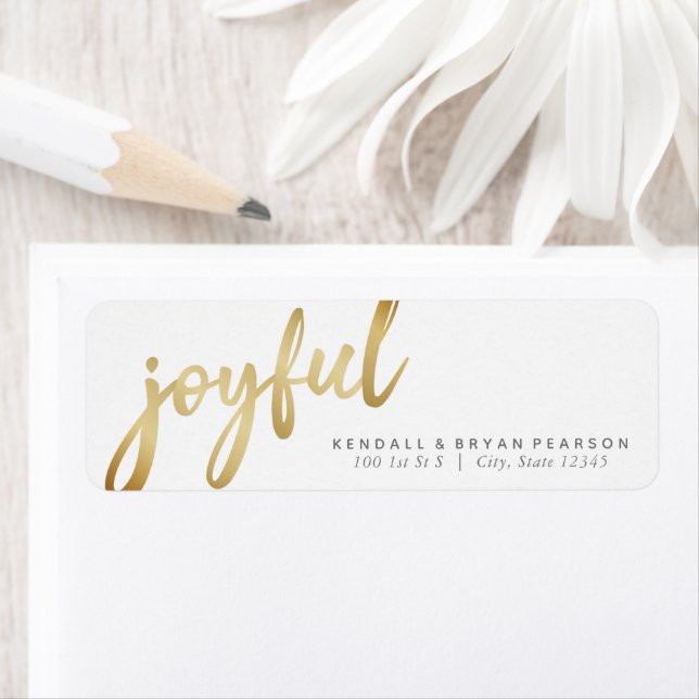 Minimalist White and Gold Joyful Holiday (Insitu)