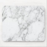 Minimalist White and Grey Marble Mouse Pad<br><div class="desc">Minimalist White and Grey Marble Mouse Pad</div>