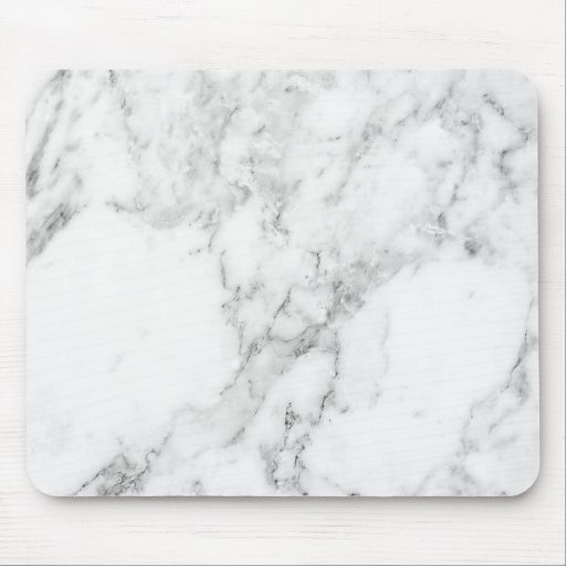 Image of Minimalist White and Grey Marble Mouse Pad