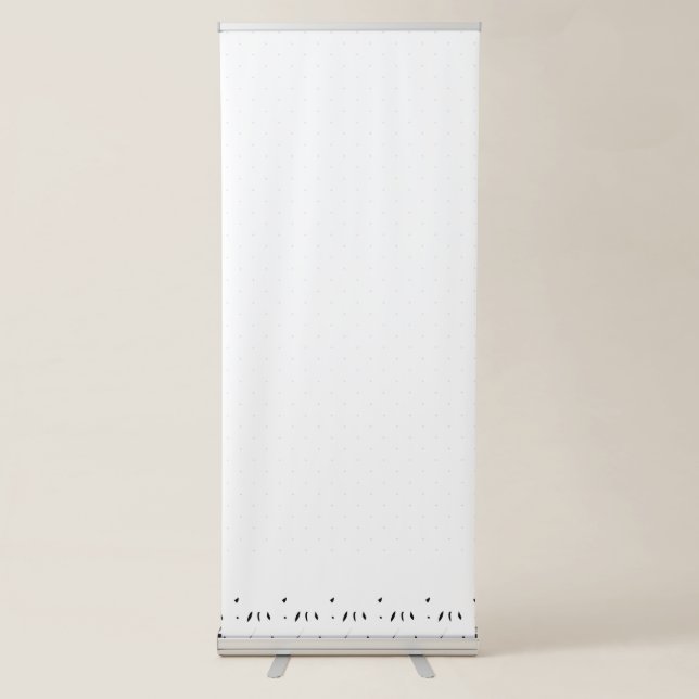 Minimalist White Banner | Modern Event Elegance (Front)