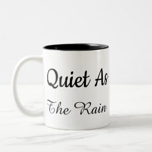 Minimalist White & Black quotation Mug .