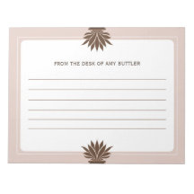 Minimalist White Brown From the desk of