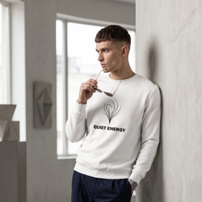 Minimalist White Crewneck Sweatshirt | Abstract (Creator Uploaded)