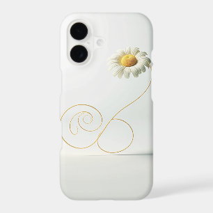 Minimalist White Daisy Flower Art - Elegant Aesthe