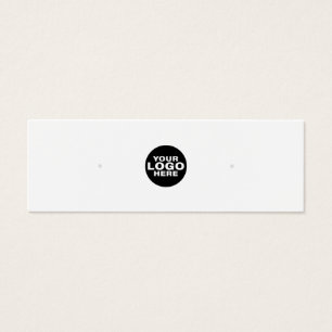 Minimalist White Earring Jewellery Display Card