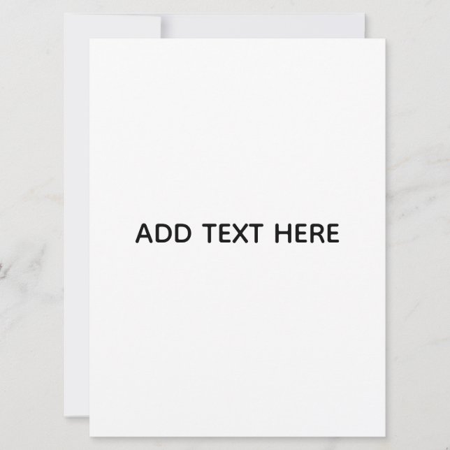 Minimalist White Elegant for Any Occasions (Front)