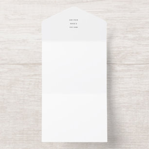 Minimalist White Elegant for Any Occasions All In One Invitation