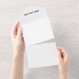 Minimalist White Elegant for Any Occasions All In One Invitation