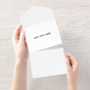 Minimalist White Elegant for Any Occasions All In One Invitation