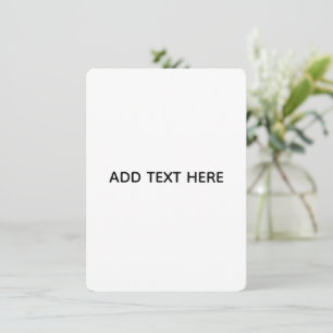 Minimalist White Elegant for Any Occasions Card