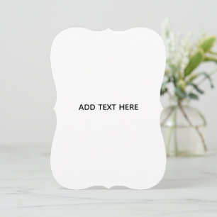 Minimalist White Elegant for Any Occasions Card