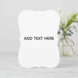 Minimalist White Elegant for Any Occasions Card
