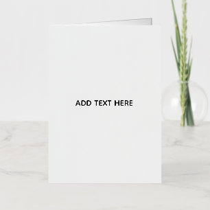Minimalist White Elegant for Any Occasions Foil Greeting Card