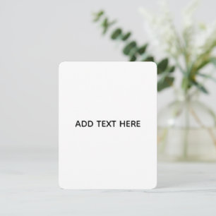 Minimalist White Elegant for Any Occasions Holiday Card
