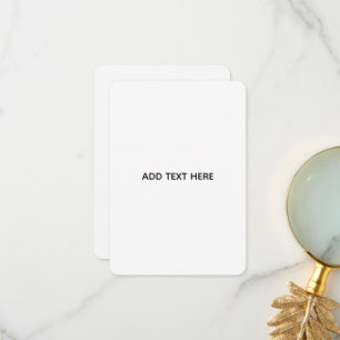 Minimalist White Elegant for Any Occasions Thank You Card