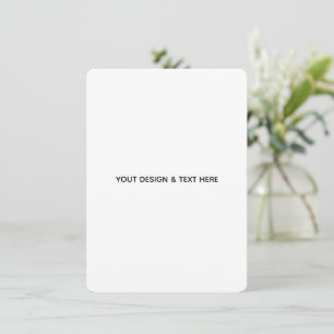 Minimalist White Elegant for Any Occasions Thank You Card