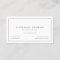 Minimalist White Lawyer Professional Business Card