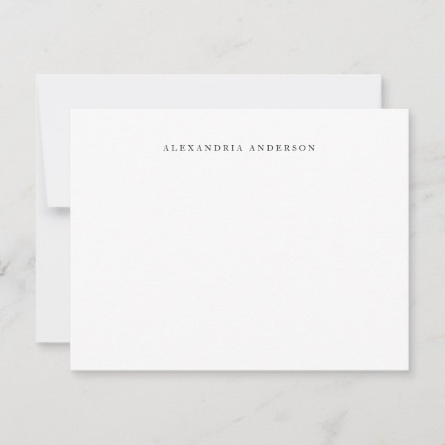 Minimalist White Lawyer Professional Card (Front)