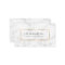 Minimalist White Marble Gold Frame Business Card