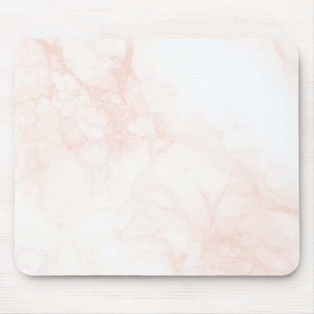 Minimalist White Marble Mouse Mat (Front)