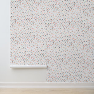 Minimalist White Pattern with Colourful Angles Wallpaper