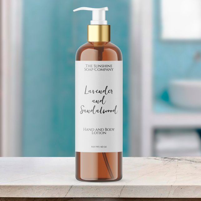 Minimalist white waterproof cosmetics bottle label (Creator Uploaded)