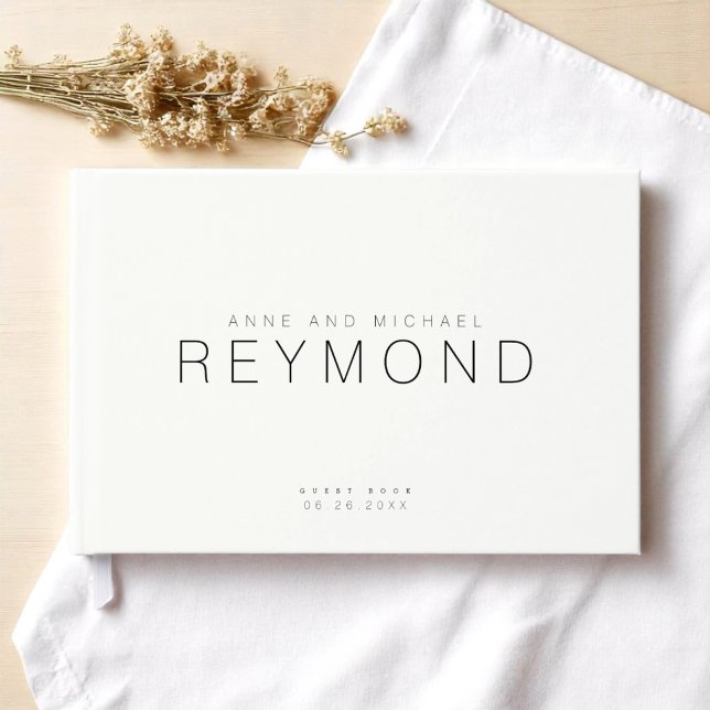 Minimalist White Wedding Guest Book (Creator Uploaded)