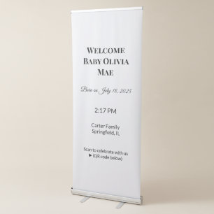 Minimalist White Welcome Sign Template