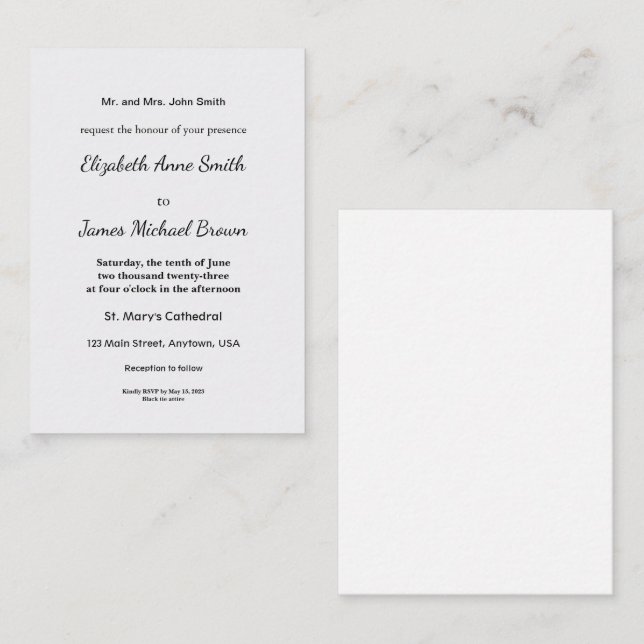 Minimalist White Welcome Sign Template (Front/Back)