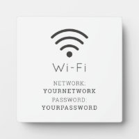 Minimalist White Wi-Fi Sign