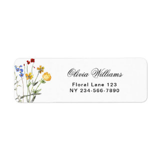 Minimalist Wildflower Bridal Shower Return
