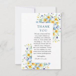 Minimalist Wildflowers Thank You Template 