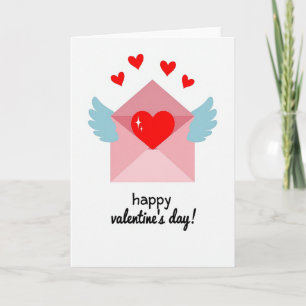 Minimalist Winged Love Letter Card