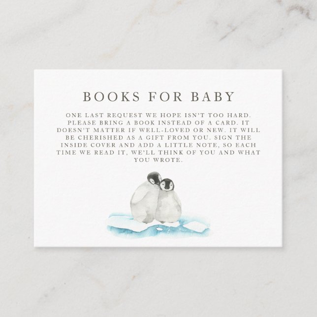 Minimalist Winter Arctic Baby Shower Invitation (Front)