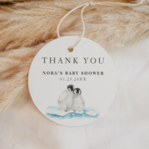 Minimalist Winter Arctic Thank You  Favour Tags
