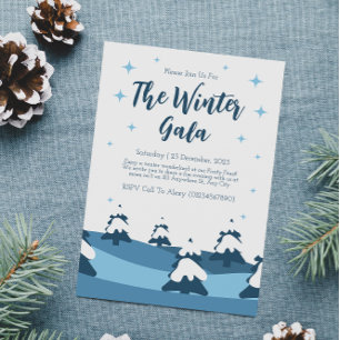 Minimalist Winter Party Invitation