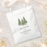 Minimalist Winter Snowy Pine Tree Forest Wedding Favour Bags<br><div class="desc">These are Minimalist Winter Snowy Pine Tree Forest Wedding Favour Bags!</div>