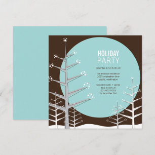 Minimalist Winter Wonderland Holiday Party Invite