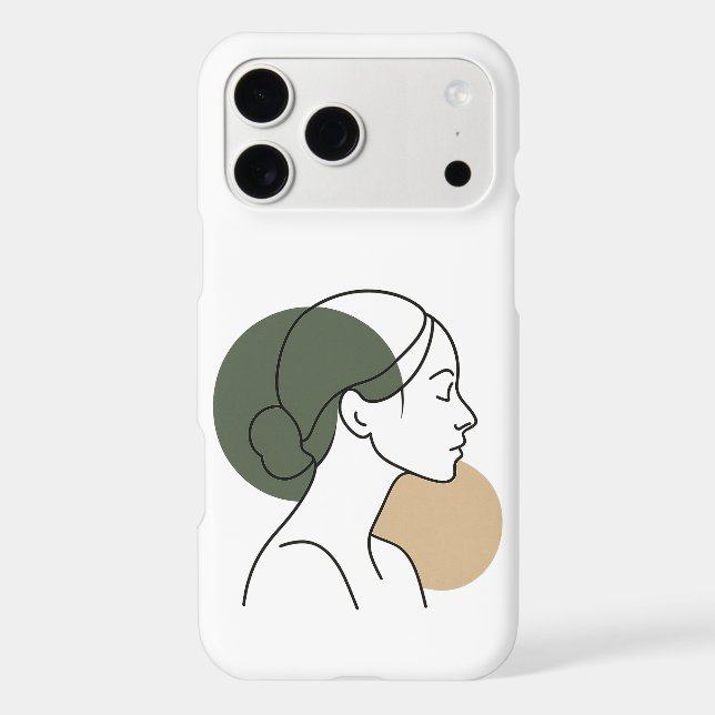 Minimalist Woman Face Line Art Boho (Back)