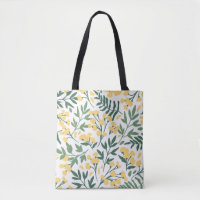 Minimalist yellow flowers and leafs