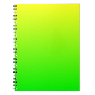 Minimalist Yellow Green Gradient Notebook