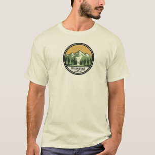Minimalist Yellowstone National Park T-Shirt - Cus