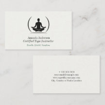 Minimalist Yoga Instructor Clean & Elegant Design