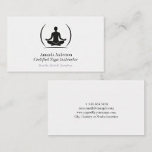 Minimalist Yoga Instructor Clean & Elegant Design