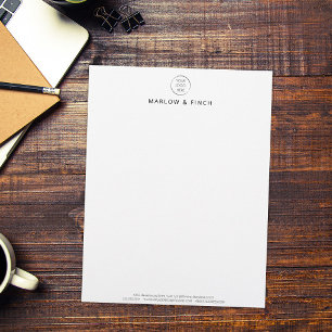 Minimalist Your Logo Custom Business Stationery, Letterhead