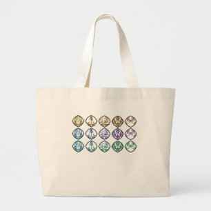 Minimalist Zen Buddhist Mudras Tote Bag