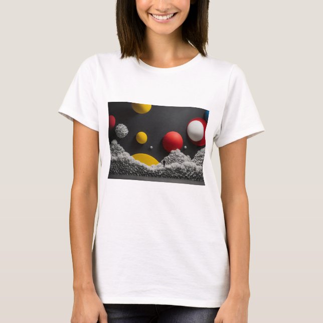 Minimalist Zen Garden T-Shirt – Mindfulness & Sere (Front)