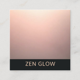Minimalist Zen Glow Energy Healer Square Business Card