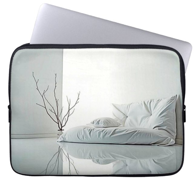 Minimalist Zen Interior Design Laptop Sleeve (Front)