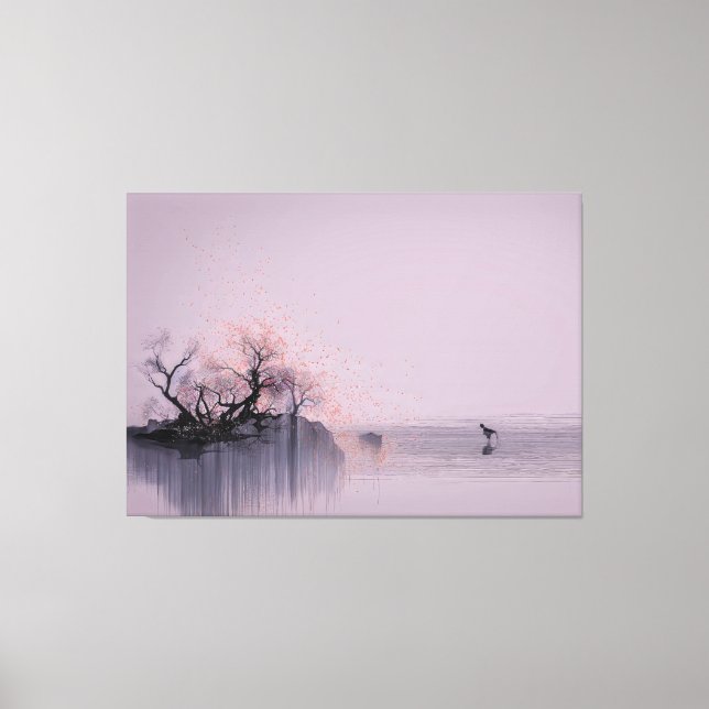 Minimalist Zen Landscape  Canvas Print (Front)